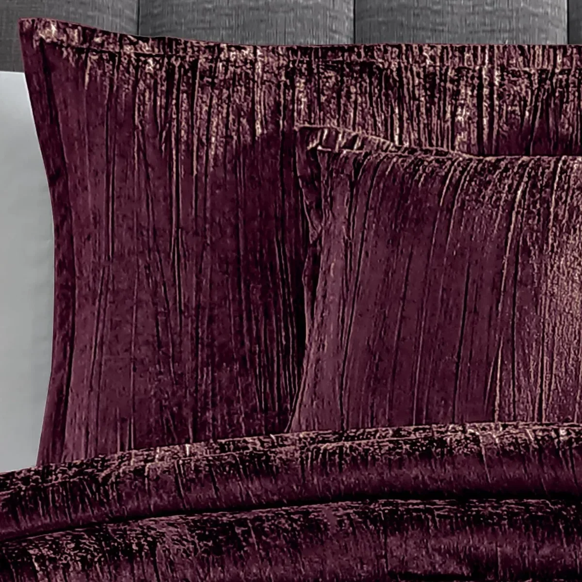 Riverbrook Home Turin Comforter Set, King, Plum, 7-Piece Set