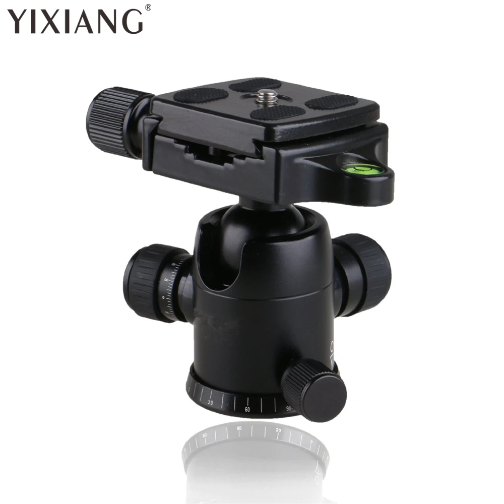 

Aluminum Alloy Tripod ballhead / Ball Head With Quick Release Plate &Two levels Maximum Load 8KG For Benro Manfrotto