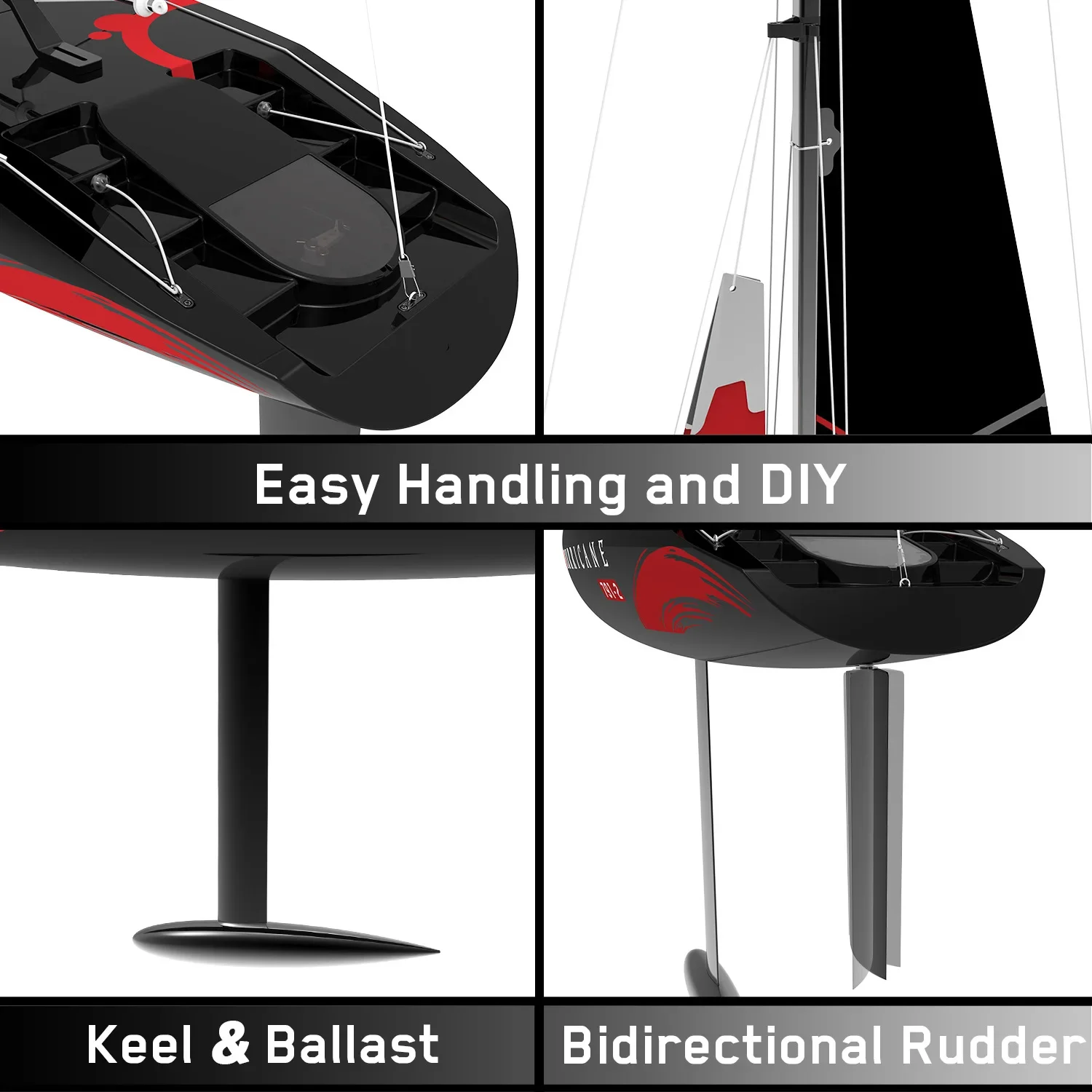 Remote Control 84 Inch High Speed Sailing Model Sailing 2-Channel Competition Rc Sailing Abs Plastic Kids Outdoor Electric Gift 6