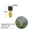 15-250Pcs Micro Drip Irrigation Misting Brass Nozzle Garden Spray Cooling Parts Copper Sprinkler with Thread Barb Tee Connector 6