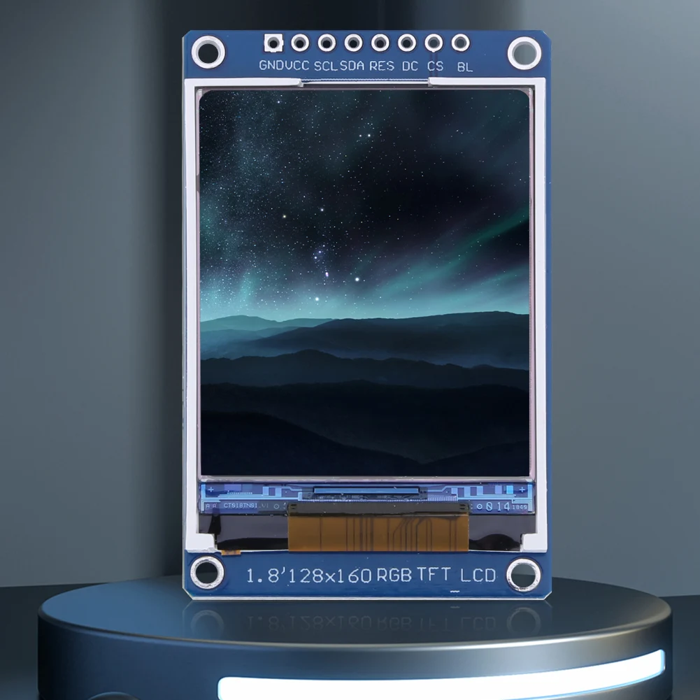 LCD 스크린 RGB TFT ST7735S 드라이브 IC 컬러 디스플레이 모듈, SPI 인터페이스 직렬 포트, Arduino SMT32 DIY 키트용, 1.8 인치