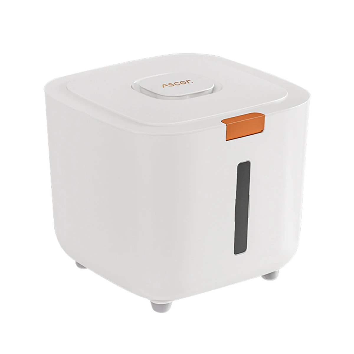 Contenedor hermético para almacenamiento de alimentos para mascotas, contenedor impermeable para comida para perros y gatos con tapa de bloqueo, organizador pequeño para croquetas secas que ahorra espacio