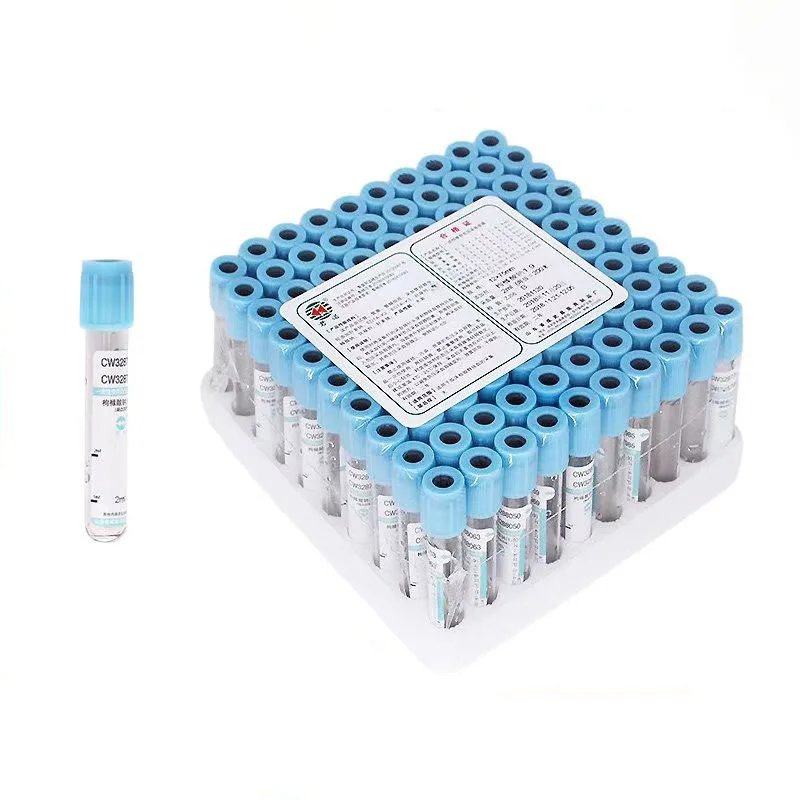 100 Pcs/box Vacuum Blood Collection TubesSodium Citrate/Sodium Citrate 1:9 Plastic Cap Anticoagulation TubesSurgical Instruments