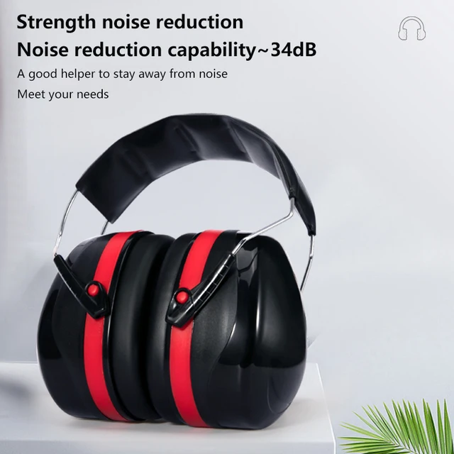 Study Sleeping Work Shooting Hearing Safe Protection Foldable Anti-Noise Head Earmuffs Ear Protector SNR-34dB For Kids/Adults 3