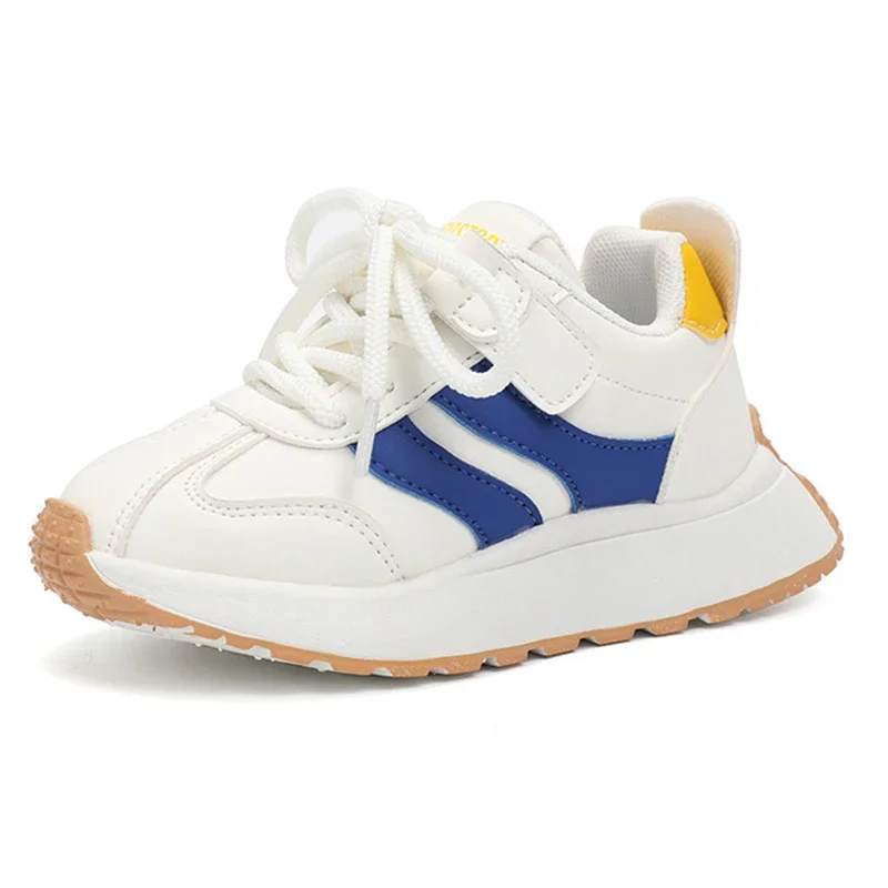 New Children's Sneakers Four Seasons Boys' and Girls' Casual Sports Shoes Leather Fashion Students Running Shoes 1