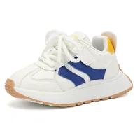 New Children's Sneakers Four Seasons Boys' and Girls' Casual Sports Shoes Leather Fashion Students Running Shoes 1