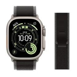 Trail Loop Strap for Apple Watch - Premium Sport Band Bracelet (Charcoal - Titanium)