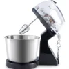 1PC-Electric egg beater, household electric handheld mixer, automatic desktop egg beater with bucket and noodle machine 5