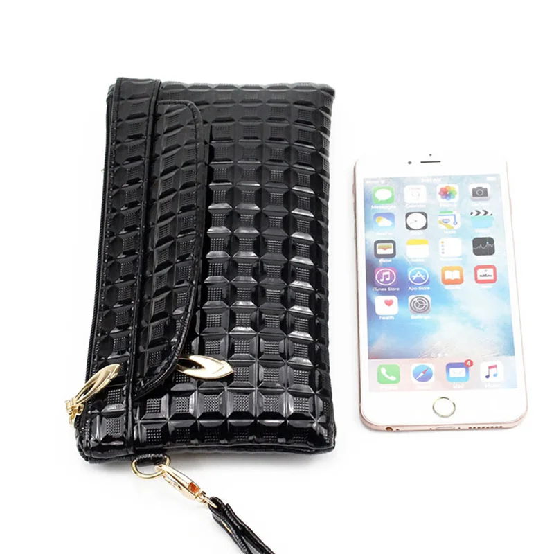 Fashion Women Wallets Mobile Phone Zipper Long Purses Handbags Card Holder Female Multi-function Wallet Ladies Clutch Bag