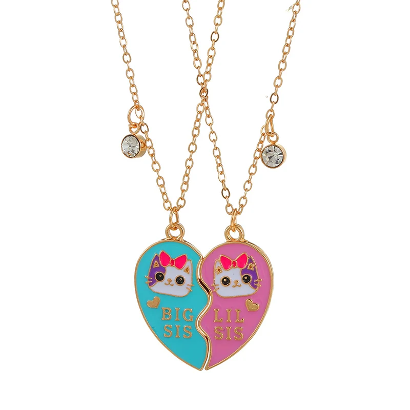 Set 6 Collane Per Bambine E Ragazze Con Ciondoli Unicorno, Sirena, Gatto E Cristalli - Gioielli Regalo Compleanno, Natale