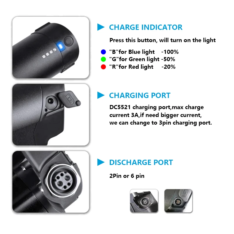 Reention EEL MINI 36V E-bike lithium battery pack 7.8ah 10.5ah 14ah for Ride1up CORE-5 Jeep TLR TMR Pedal Oggi E-bike Battery lithium battery pack