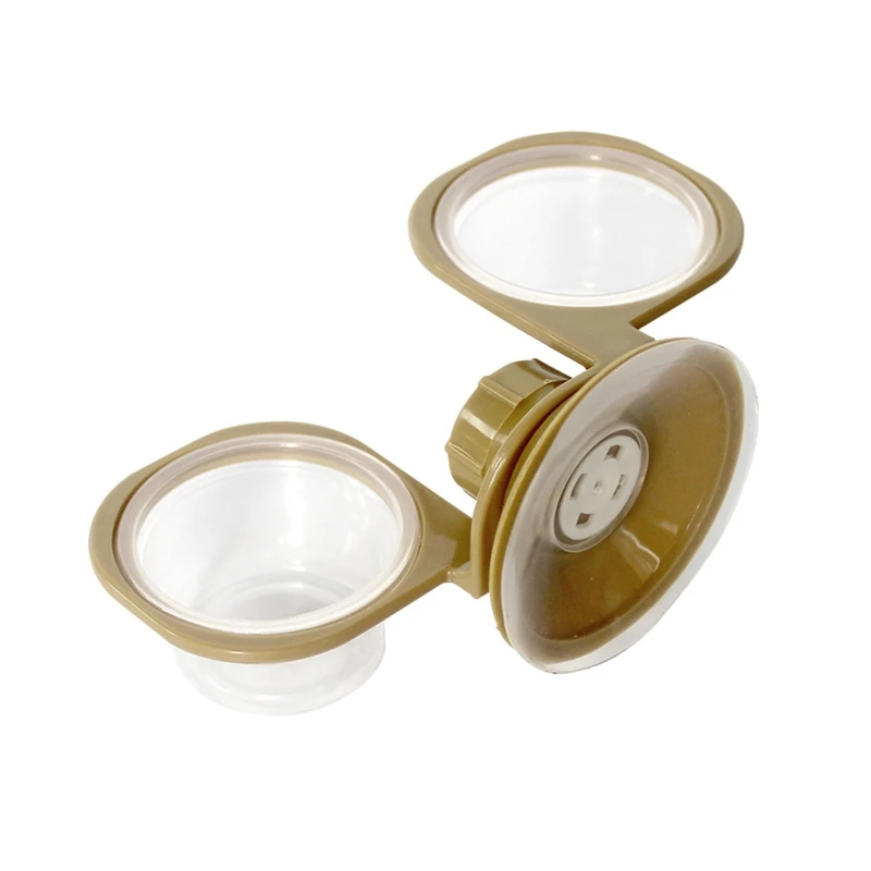 Suction Cup Feeding Water Bowl Escape Proof Worm Dish Feeder Accessories Supplies for New Dropship