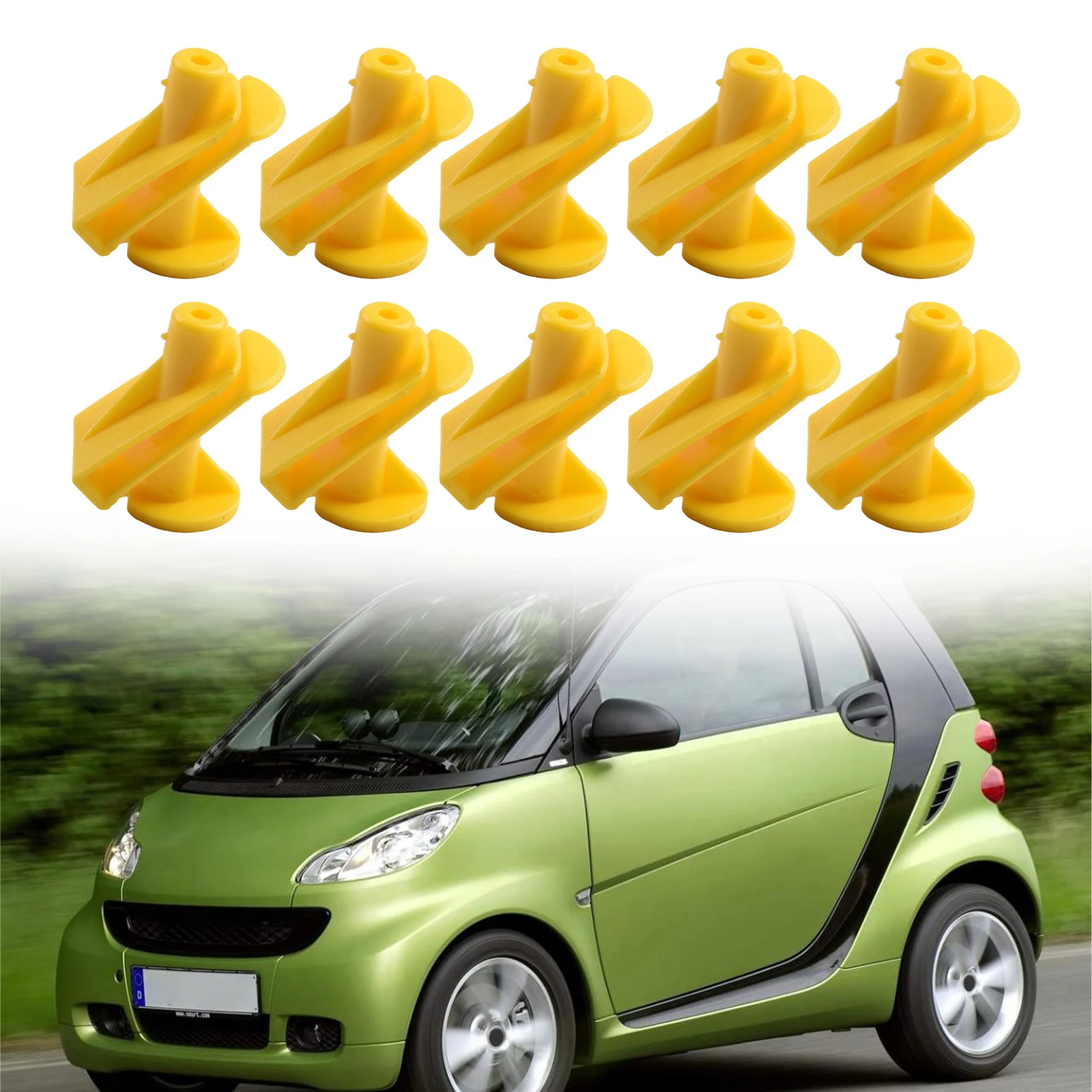 Clipes Montagem VekAuto Para Smart Fortwo 2008-2014 - Kit Com 4 Unidades