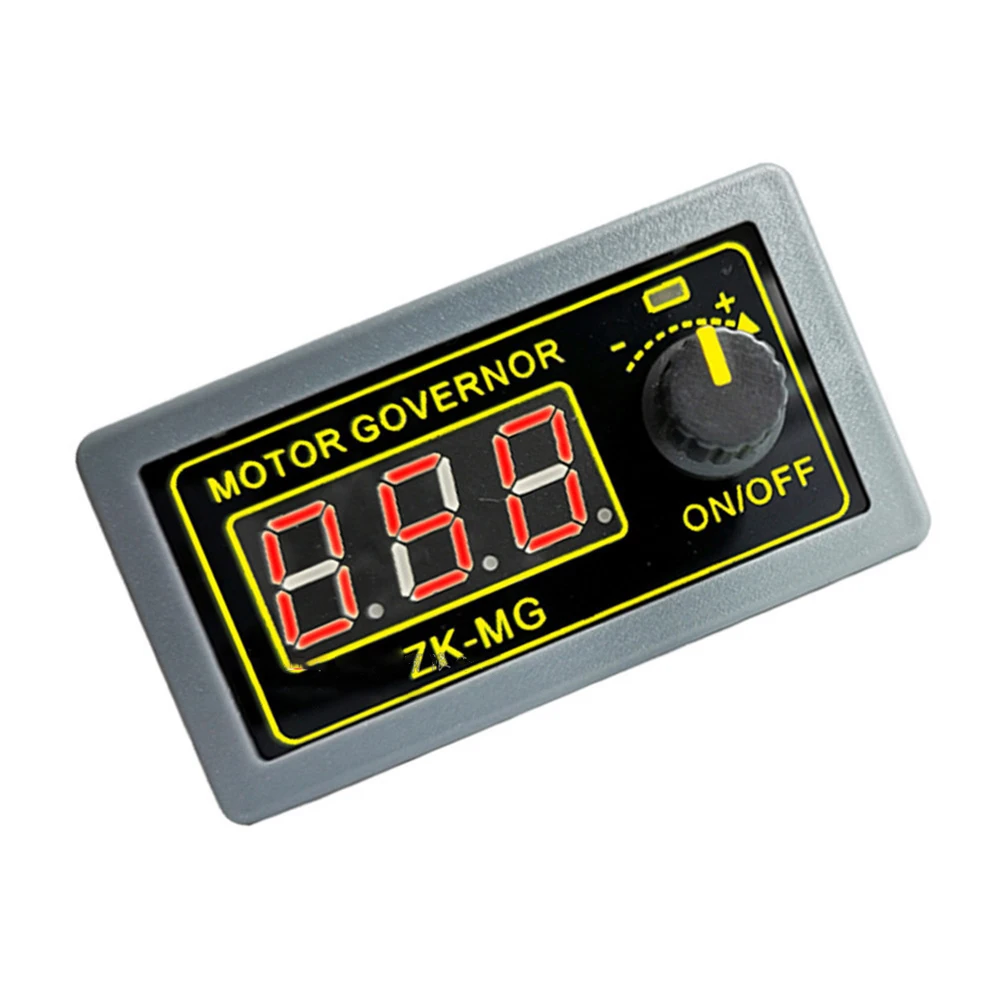 

PWM DC Motor Controller 5A Current Digital Display Encoder Start Stop Button Soft Start Function Easy Installation