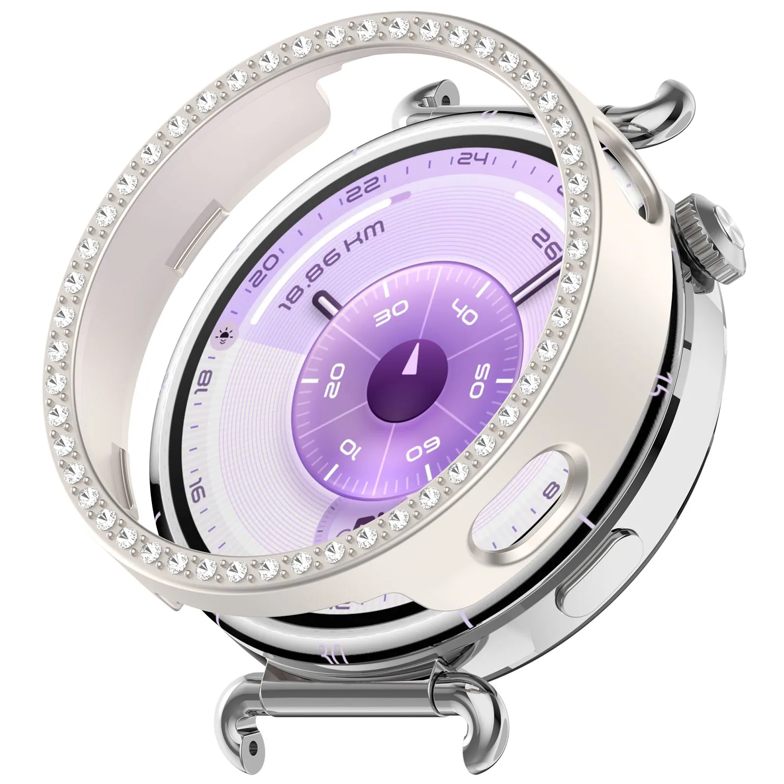 Elegant Bling Crystal Diamond Watch Case Cover with Screen Protector