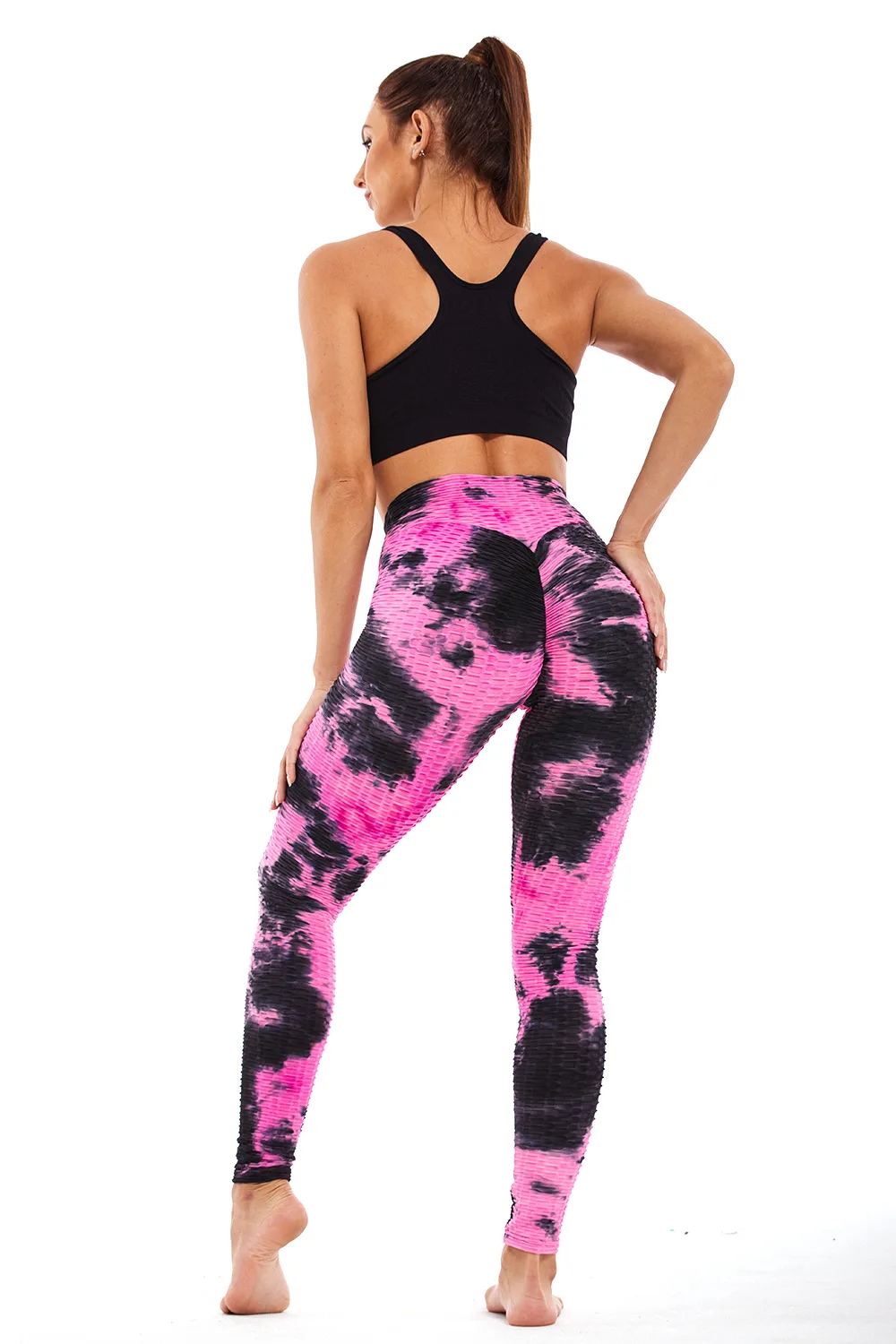 thermal leggings CHRLEISURE Anti Cellulite Tie Dye Leggings Women High Waist Push Up Fitness Pants Gym Sports Slim Fashion Casual Leggins Female lululemon leggings