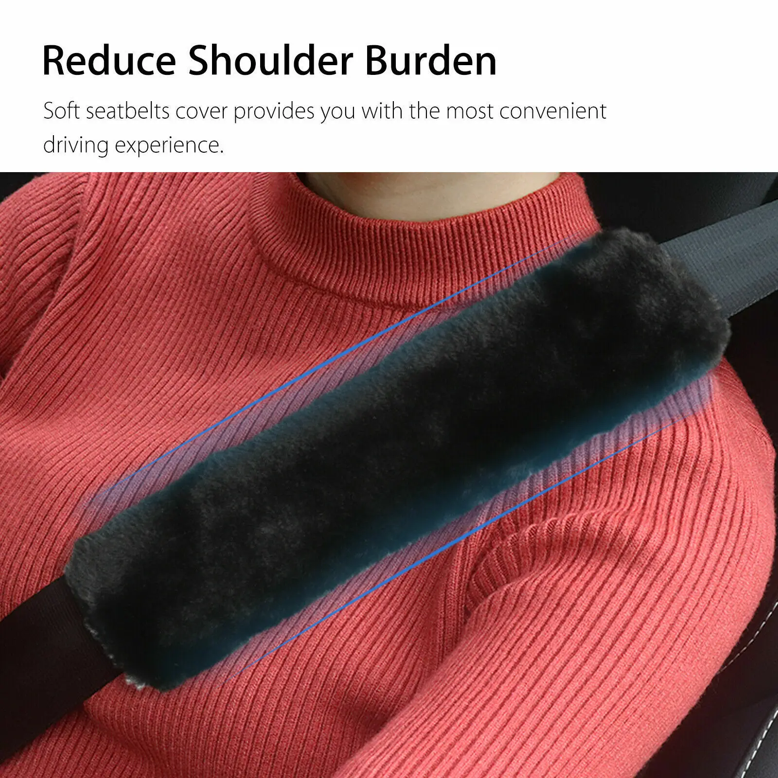 2pcs Children Car Safe Belts Pillows Plush Seat Belt Cover Car Shoulder Pad Adults Kids Sleep Positione Protectr Accessories