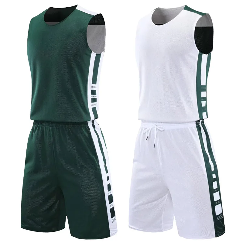 Men/ Women Double-Side Basketball Jerseys Suit College Mens Reversible Basketball Uniforms Sport clothing