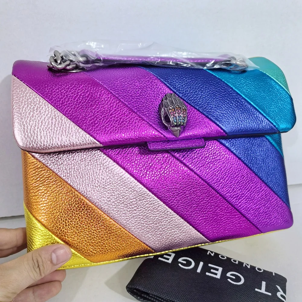 

2024 London Luxury Design Women Handbag Fashion Genuine Leather Original Chain Bag One-shoulder Crossbody Large Messenger Bags