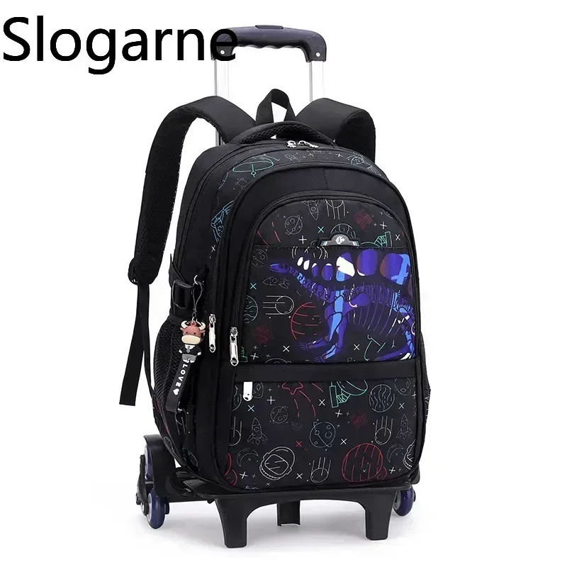 Children School Backpack for Boys Kids Wheeled Bag Students Backpack Trolley School Bag with Wheels Rolling Luggage Book Bags 1