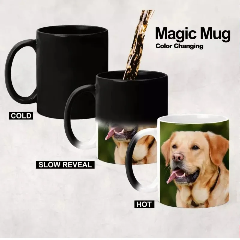 Color Changing 15oz Sublimation Mugs, Magic Mug Heat Sensitive Coffee Mugs  Heat Changing Mugs 100 pieces - AliExpress