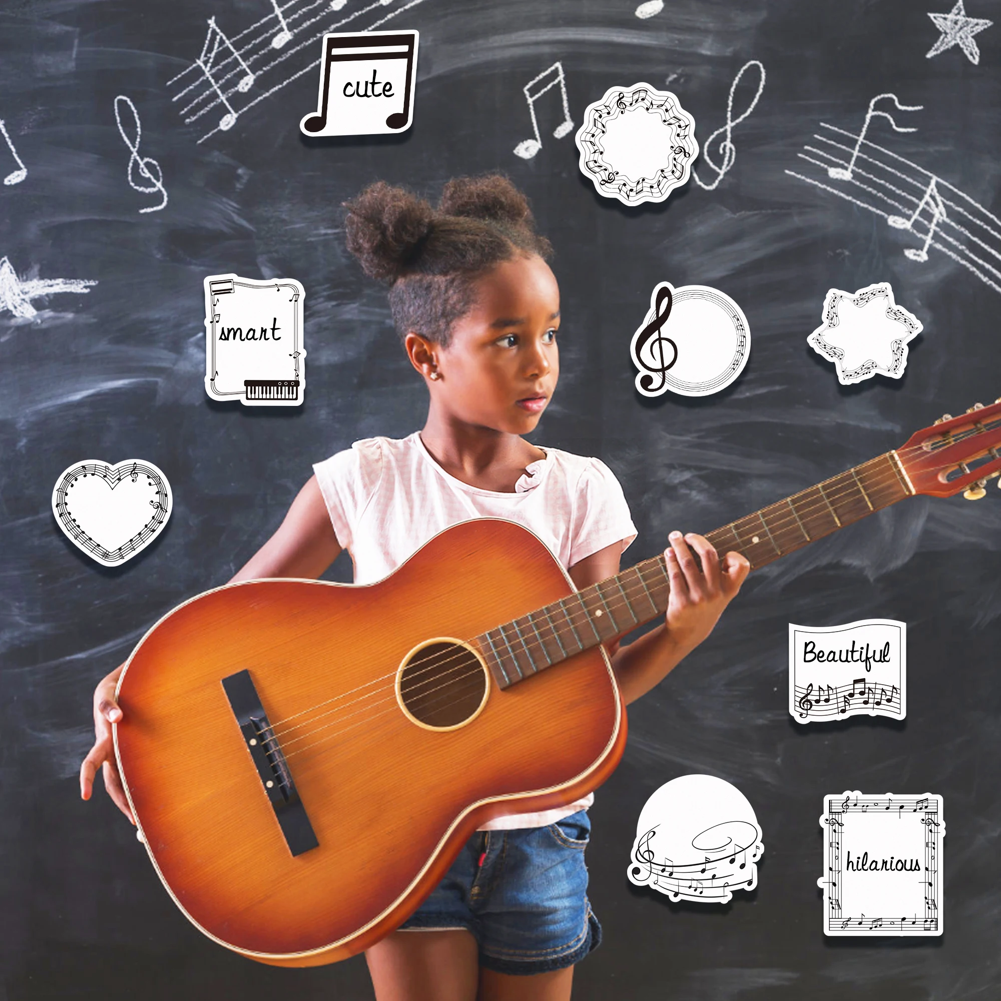 Deluxe Music-Themed Sticky Note Set - 240 Pages
