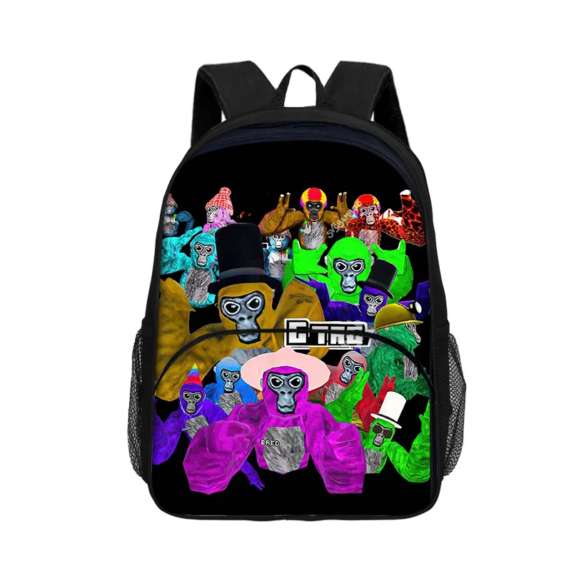 2025 New Game Gorilla Tag Student 3D Print Backpack Child Casual Pattern Schoolbag 16inch Waterproof Knapsack Custom Backpacks 4