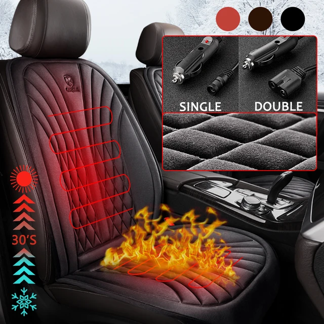 Karcle Heated Car Seat Cover 12-24V Universal Heating Cushion Warmer Car  Seat Heater Universal Winter Seat Covers Seat Heater - AliExpress