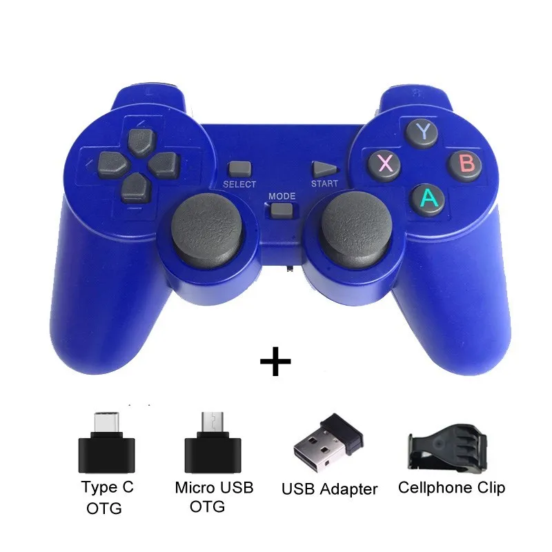 Wireless Gamepad PC For PS3 Android Phone TV Box 2.4G Wireless Joystick Joypad USB PC Game Controller For Xiaomi OTG Smart Phone 