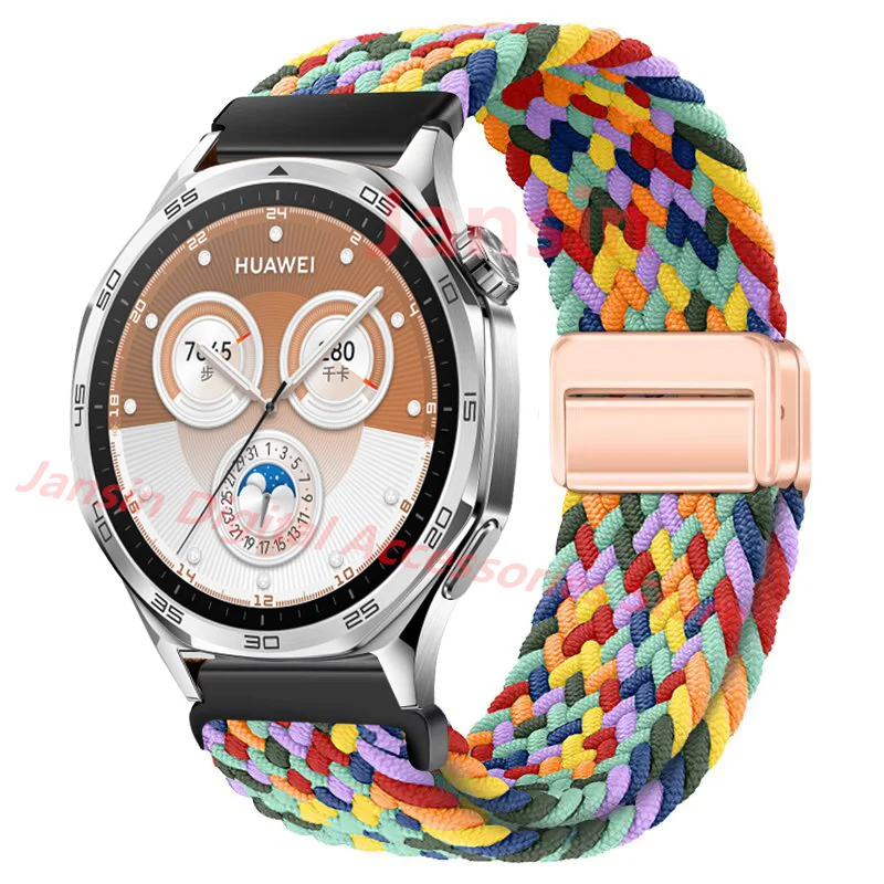 Elegant Weaves Nylon Loop Band - 22mm Bracelet Watchband