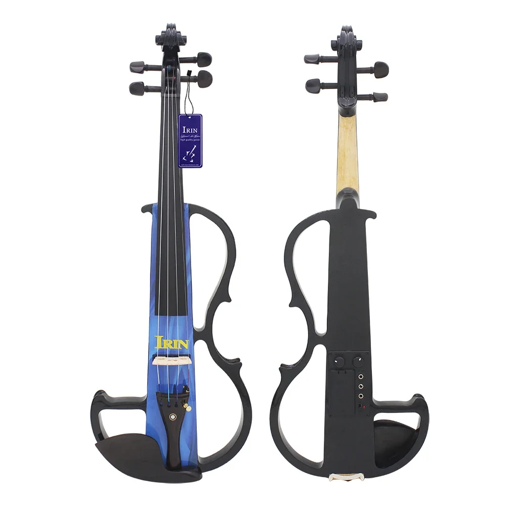 IRIN 4/4 Electric Violin Maple Body Electric Silent Violin With Bow Case Headphone Cable Shoulder Rest Parts & Accessories