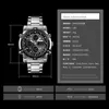 Skmei 3 Time Back Light Display Digital Watches Mens Full Steel Strap Quartz Wristwatch Countdown Clock Relogio Masculino 6