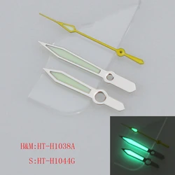 Green Luminous Silver Black Watch Hands for NH Movement Series SKX007 (Silver Yellow)
