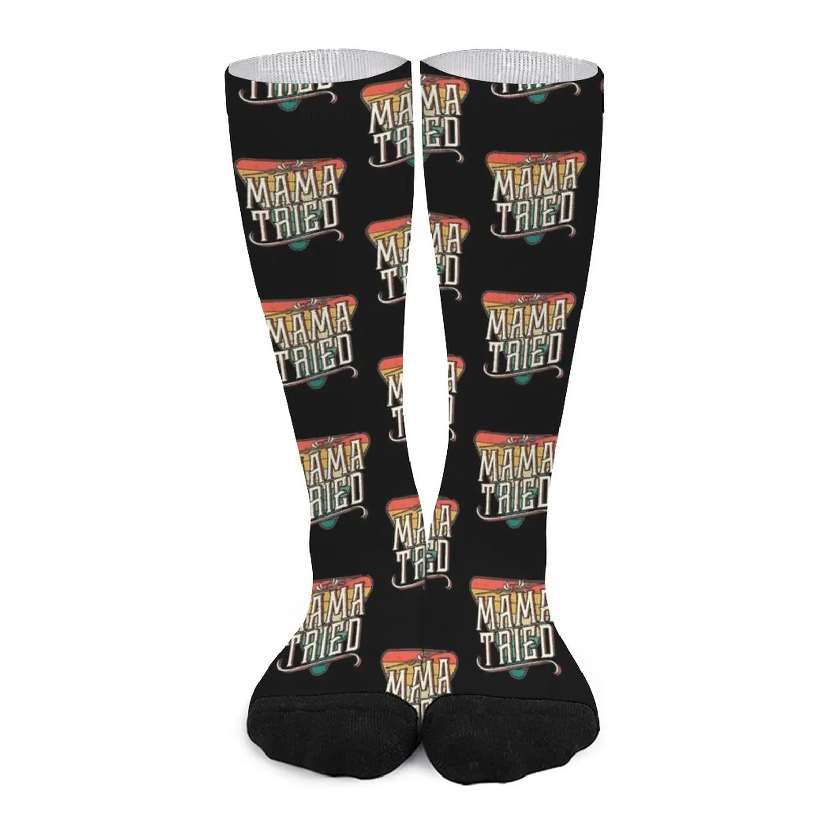 

Mama Tried Vintage Country Music Outlaw Socks men gifts designer socks basketball socks