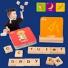 Letter Games Montessori Language Toy Kids Learn to Spelling Read Words Matching Letter Education Games Wooden  Preschool Toy 5