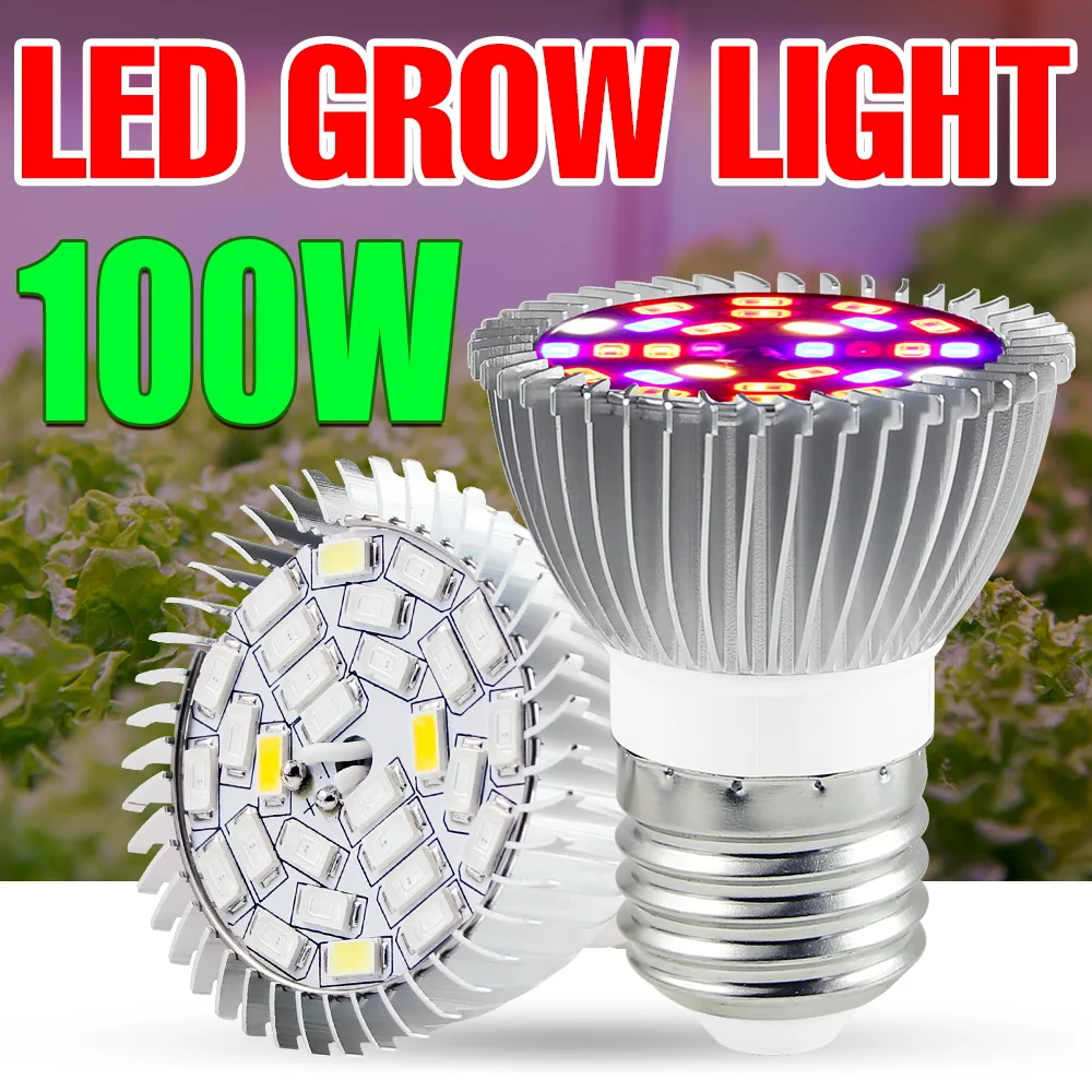 

LED Plant Spot Light Full Spectrum Lamp For Plants E27 LED Growth Bulb For Indoor Hydroponics Flowers Plants LED Growth Lighting