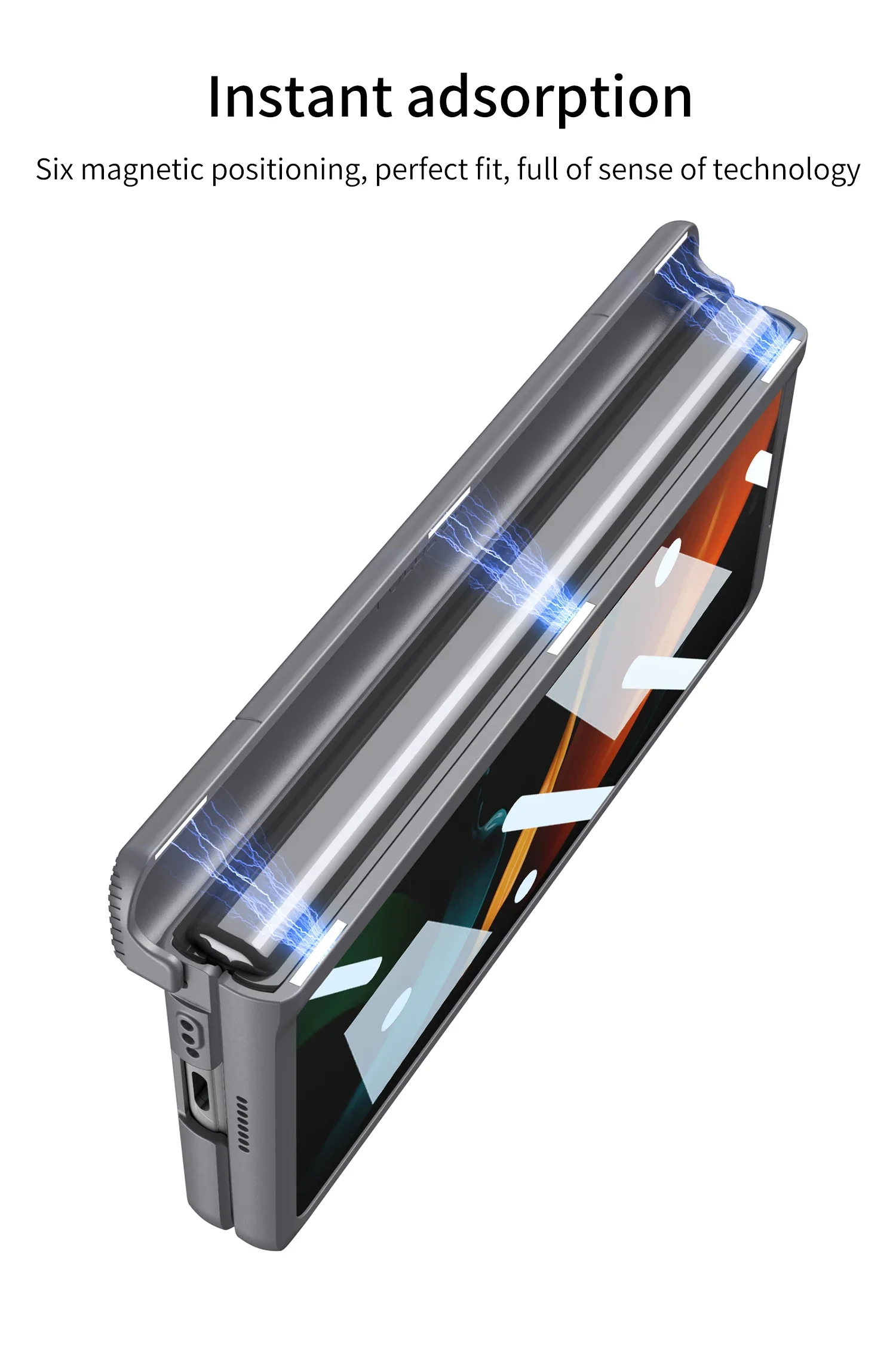 Magnetic Hinge Armor Plastic Case For Samsung Galaxy Z Fold 2 Outer Glass Protec