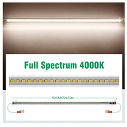 Full Spectrum LED Grow Light Bar - 50cm for Indoor Plants and Greenhouses (6pcs)