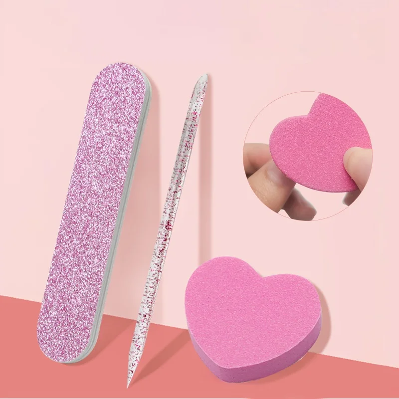 

3pcs Nail File Set Wear Nail Cleaning Care Set Nail File Sticks Nail Accessories