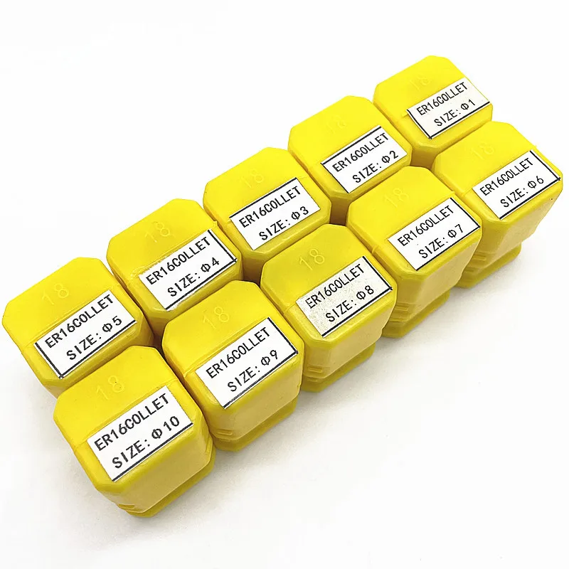 ER16 1/2/3/4/5/6/7/8/9/10 1/4 1/8 MM Spring Collet Suitable Engraving Machine Spindle CNC Machining Center 1pc