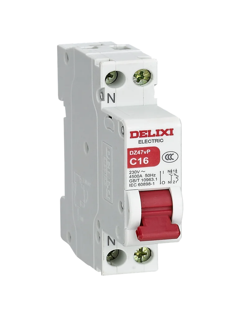 DELIXI Small Circuit Breaker DZ47vP Air Switch CType DType Doublein