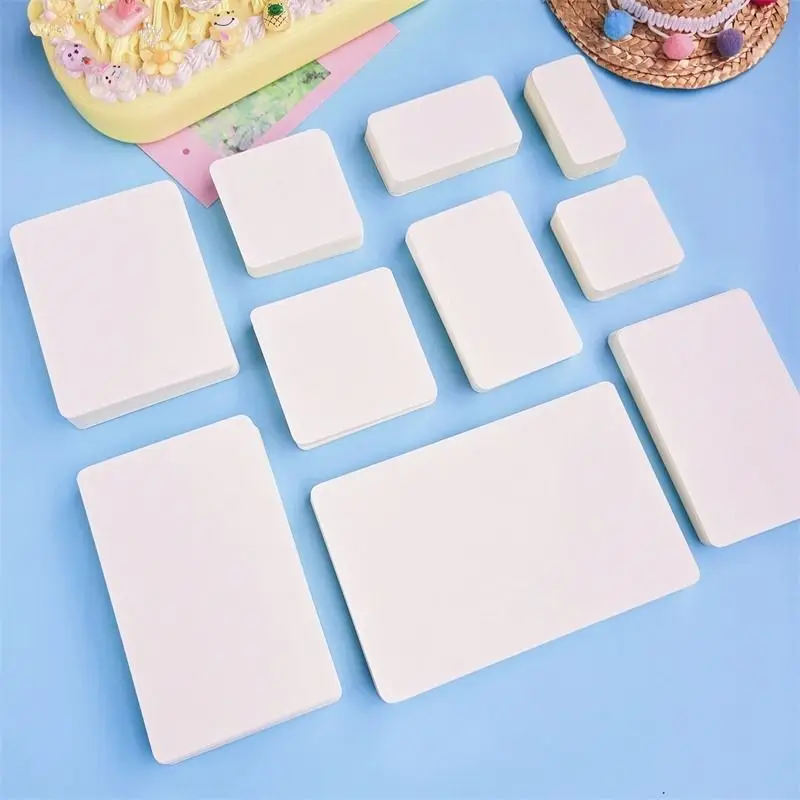 필기 용 빈 하드 종이 카드 Diy 자체 제작 영어 단어 학습 카드 엽서 메시지 카드 비즈니스 용품