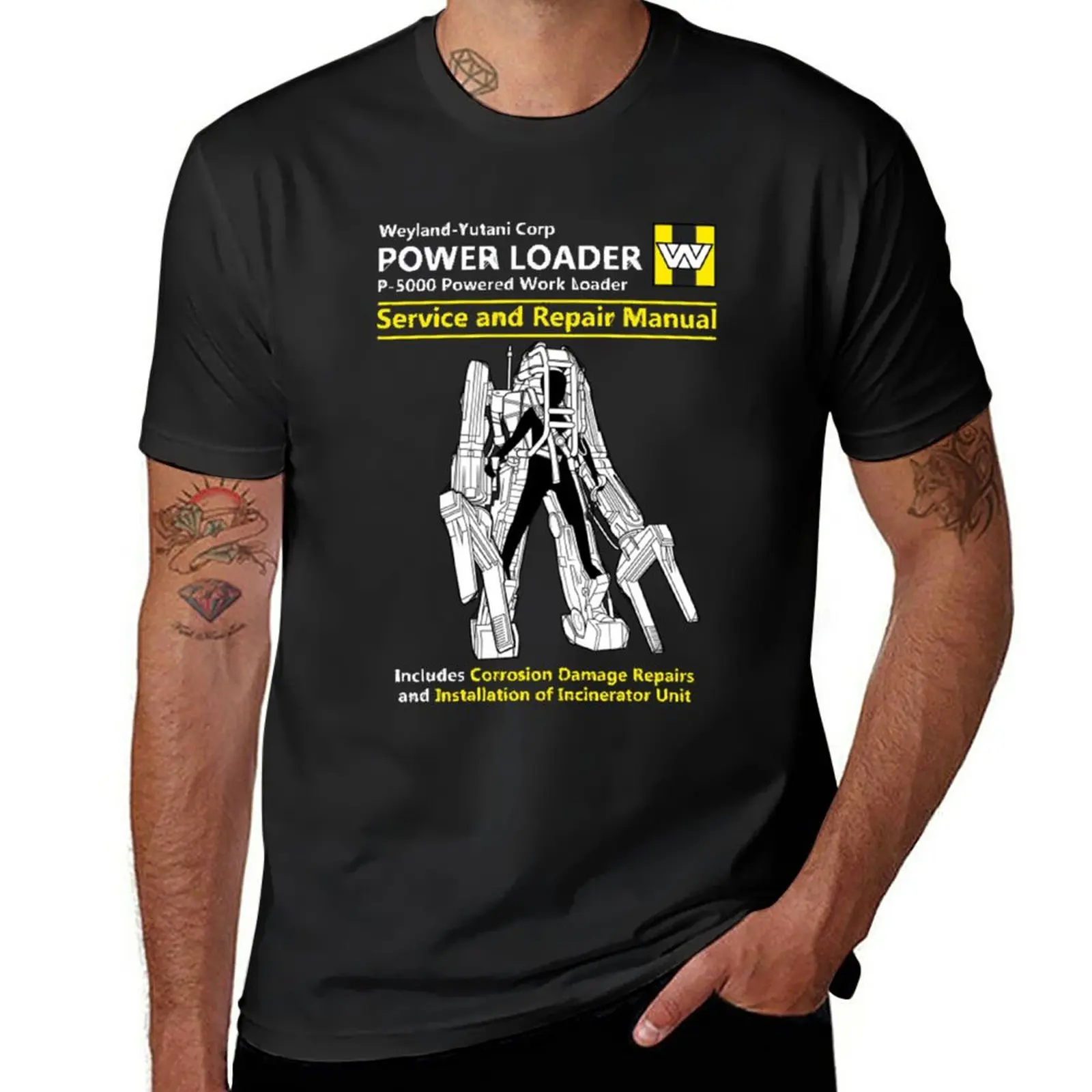 New Power Loader Service And Repair T-Shirt Manuale T-Shirt T-Shirt Corta Estiva Top Slim Fit Per Uomo