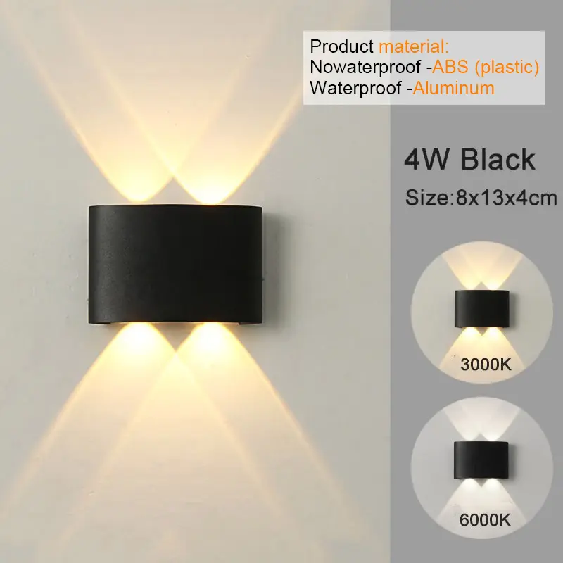 LED Wall Sconces Modern Indoor Outdoor Lamp, White Up Down Wall Mount Lights for Living Room Hallway Bedroom Decor - Image 9