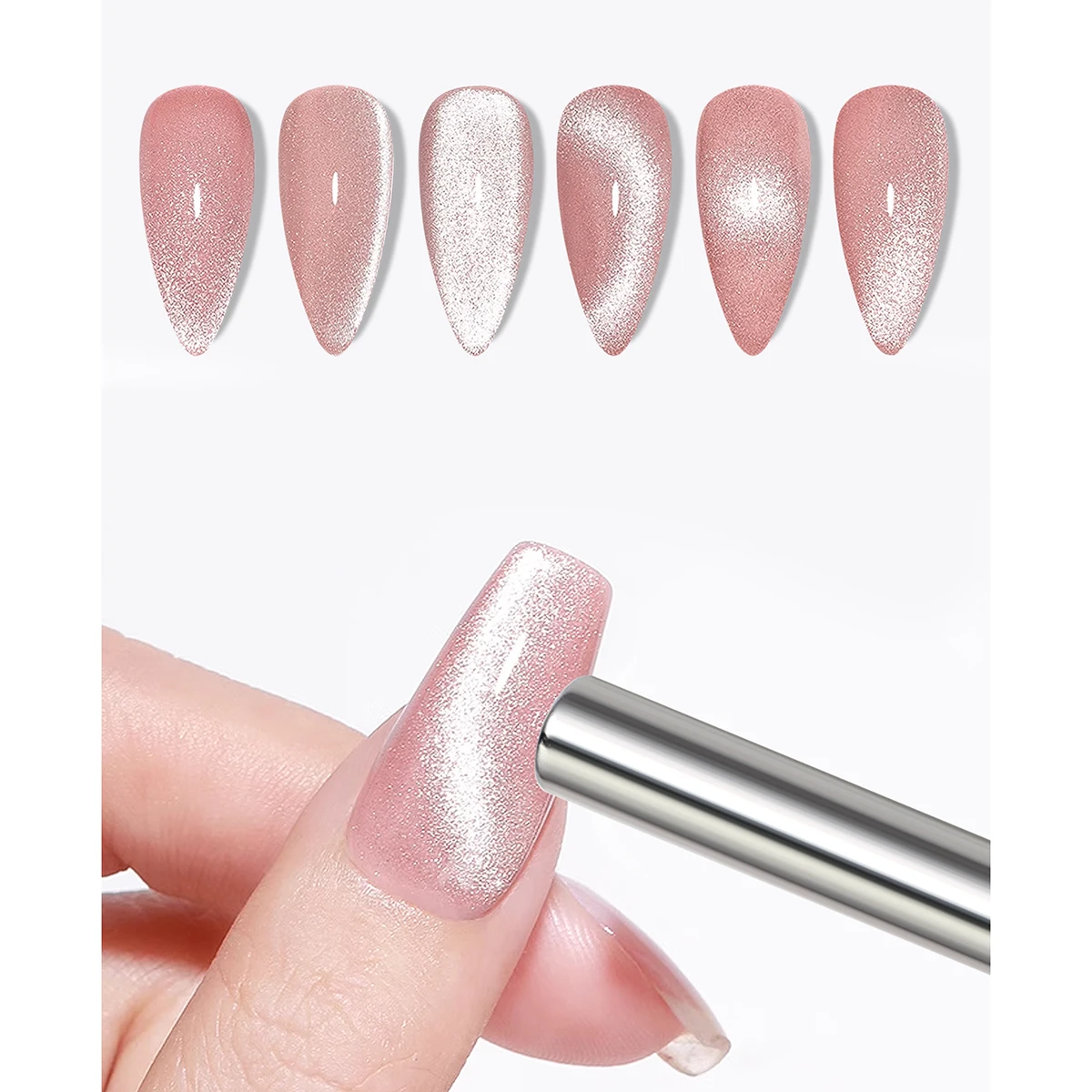 4/5/10Pcs Multi Functional Nail Art Magnetic Stick Kits For Cat Eye Gel Decoration Magnetic Bar Nail Enhancement Tool
