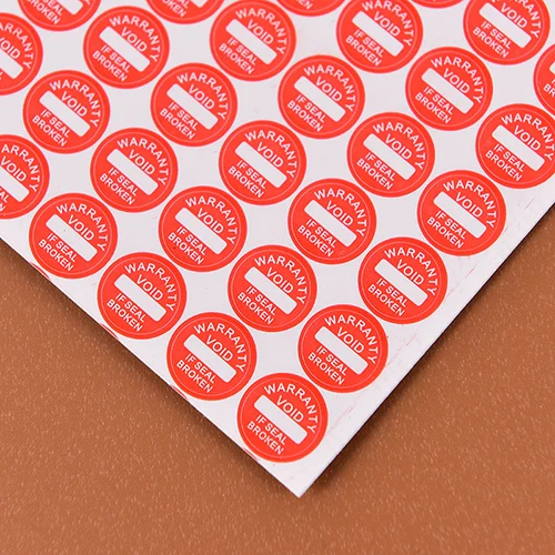208-Piece Warranty VOID Seal Stickers - 10mm Fragile Security Labels