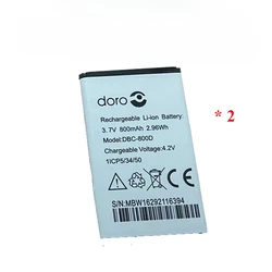 High - Capacity 3.7V 800mAh Rechargeable Battery (2 Battery)