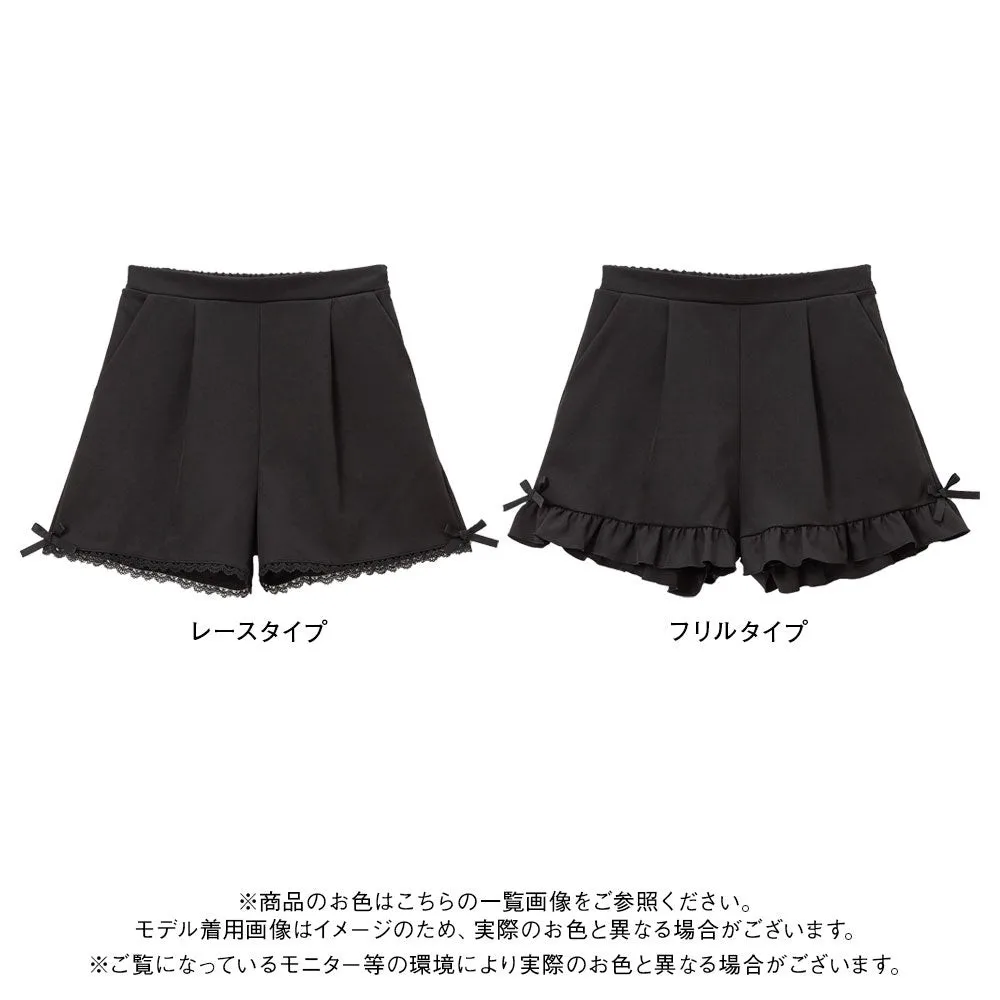 2023 Summer New Versatile Leggings Women Cute Japanese Lace Shorts Loose Slim Looking Base Shorts Elastic Waist Black Shorts