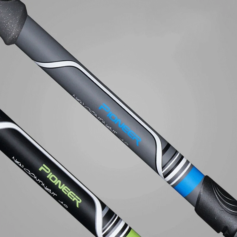 Pioneer Lightweight Carbon Fiber Trekking Pole High Strength Walking Stick with T-Handle Adjustable Hiking Cane for Elderly Gift 2