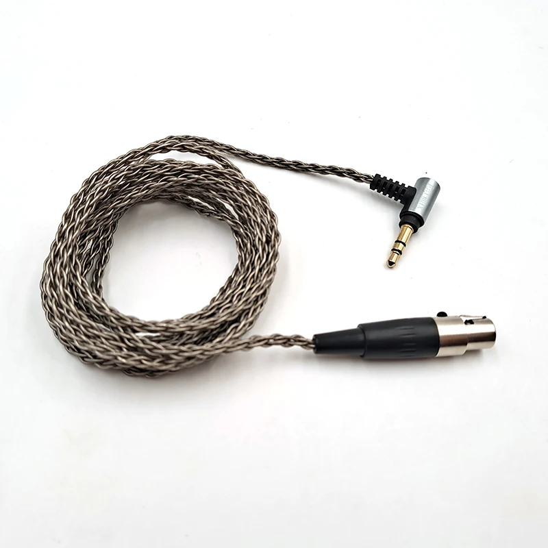 AKG K371BT 이어폰 교체용 3.5mm 4 핀 미니 XLR 싱글 크리스탈 구리 실버 도금 케이블